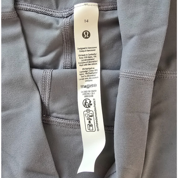 Lululemon Athletica Jogging Pants Women's 14 Slate Blue Stretch High Rise - Picture 3 of 16